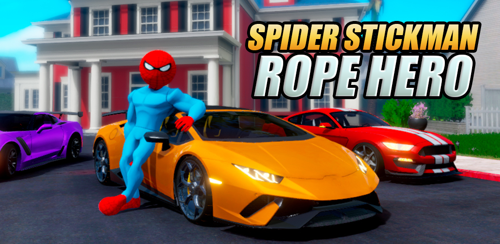 Banner of Spider Stickman Rope Hero Open World City Gangster 1.4