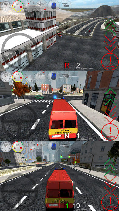 Captura de Tela do Jogo Duty Driver Firetruck FULL