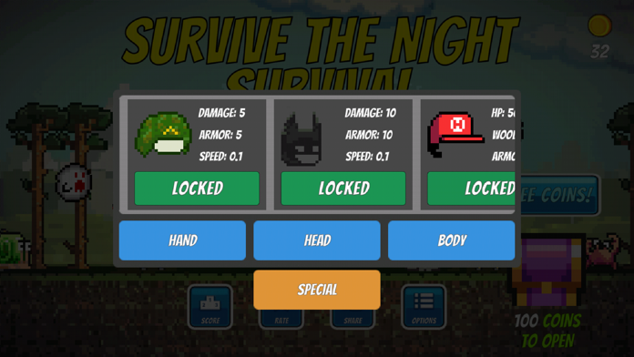 Pixel Survival ゲームのスクリーンショット