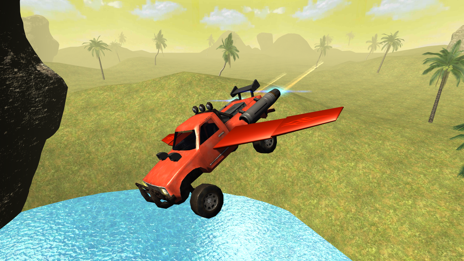 Flying Car: Offroad Pickup 4x4 Game Screenshot