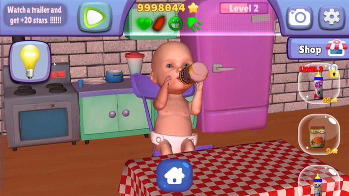 Alima's Baby 2 Baby Pet ゲームのスクリーンショット