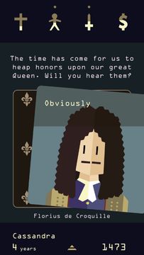 Reigns: Her Majesty Game Screenshot