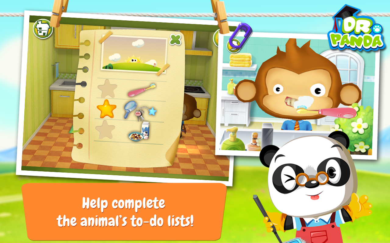 Dr. Panda Home Game Screenshot