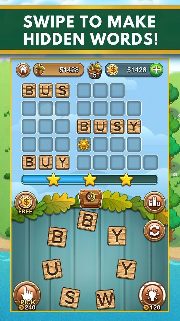 Screenshot of Word Forest: Word Games Puzzle