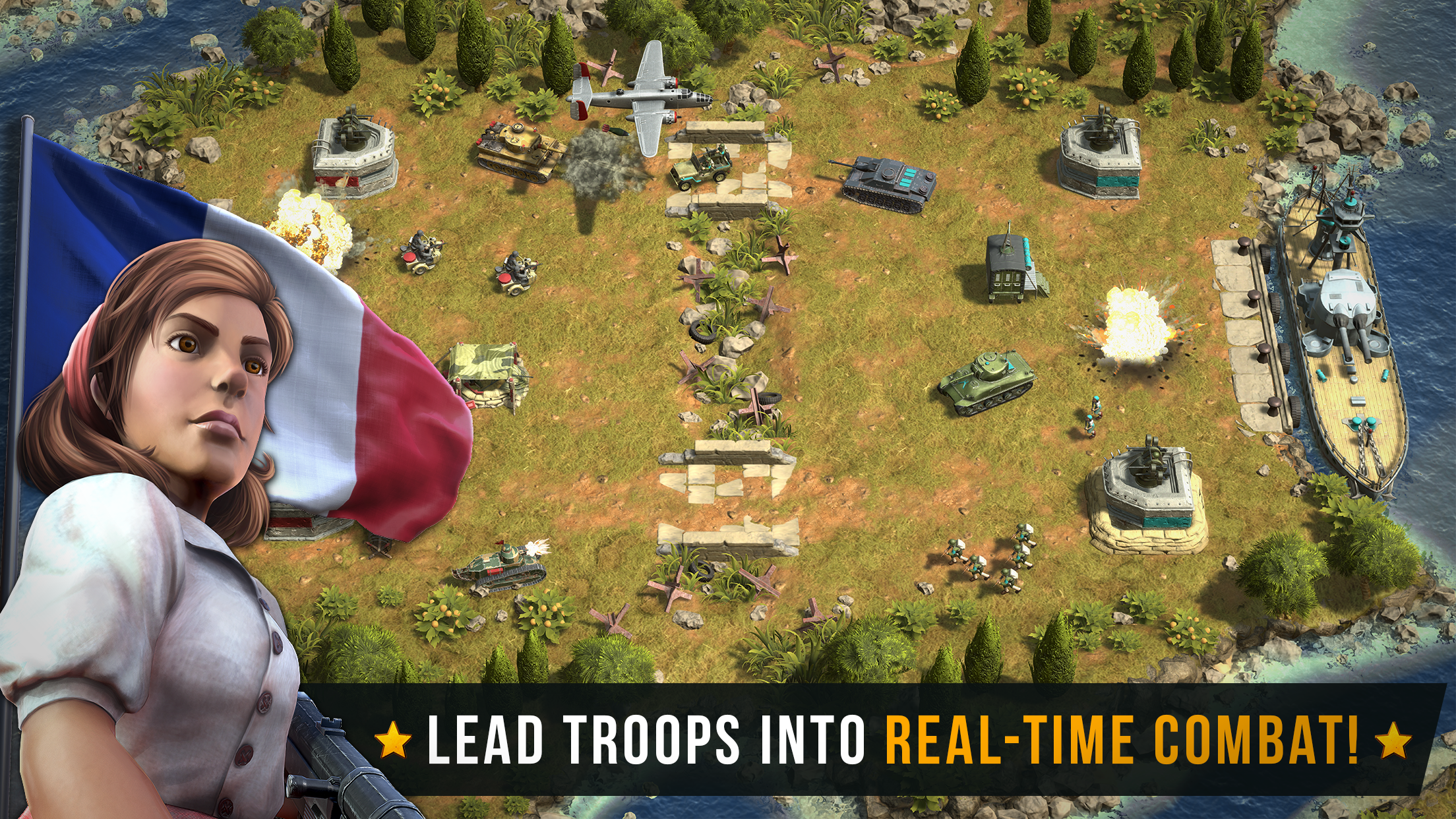 Battle Islands: Commanders Game Screenshot