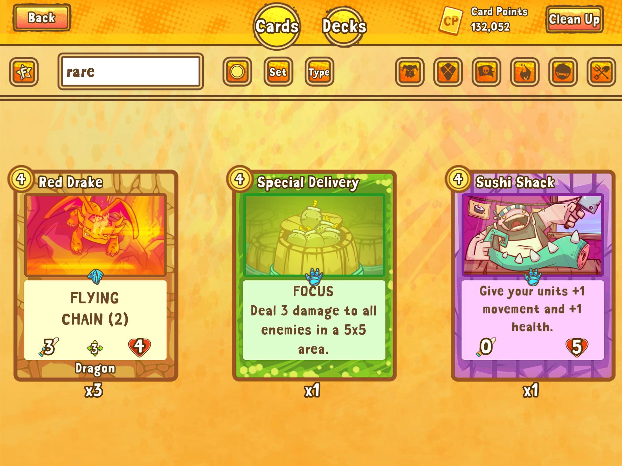 Cards and Castles Game Screenshot