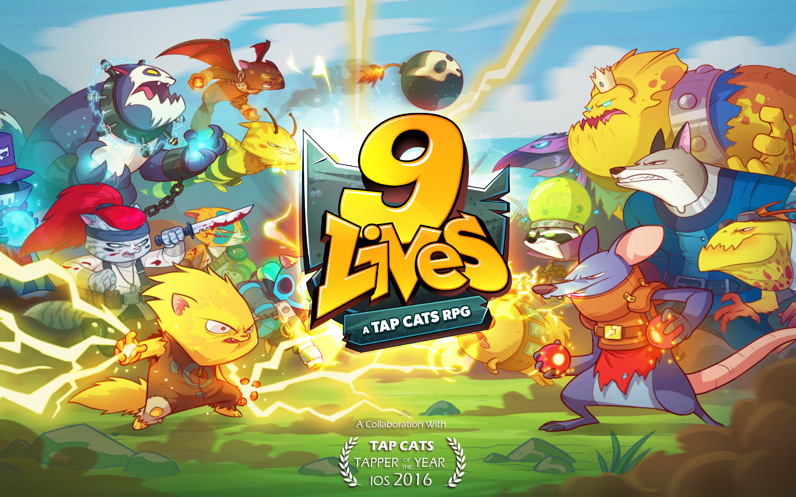 Cuplikan Layar Game 9 Lives: A Tap Cats RPG