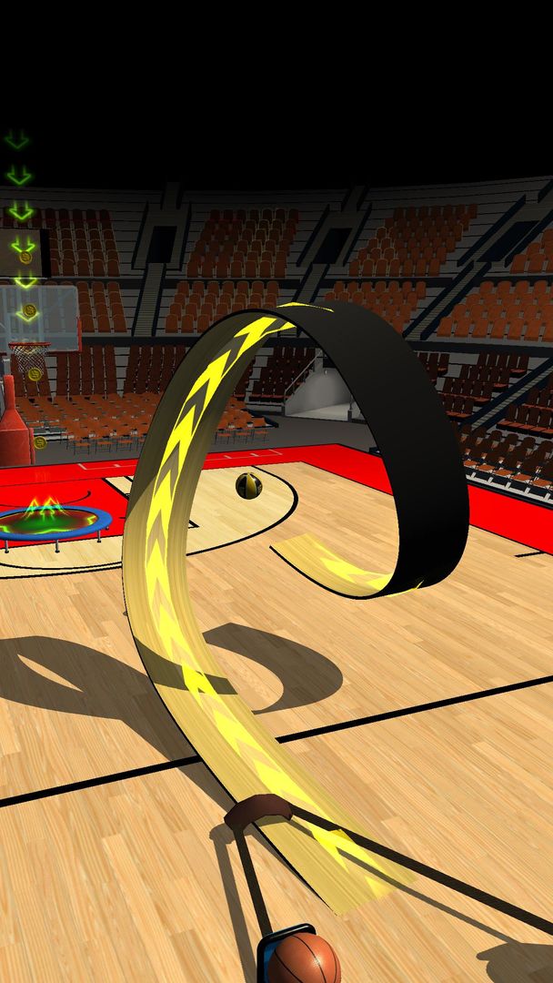 Screenshot of Slingshot Basketball!