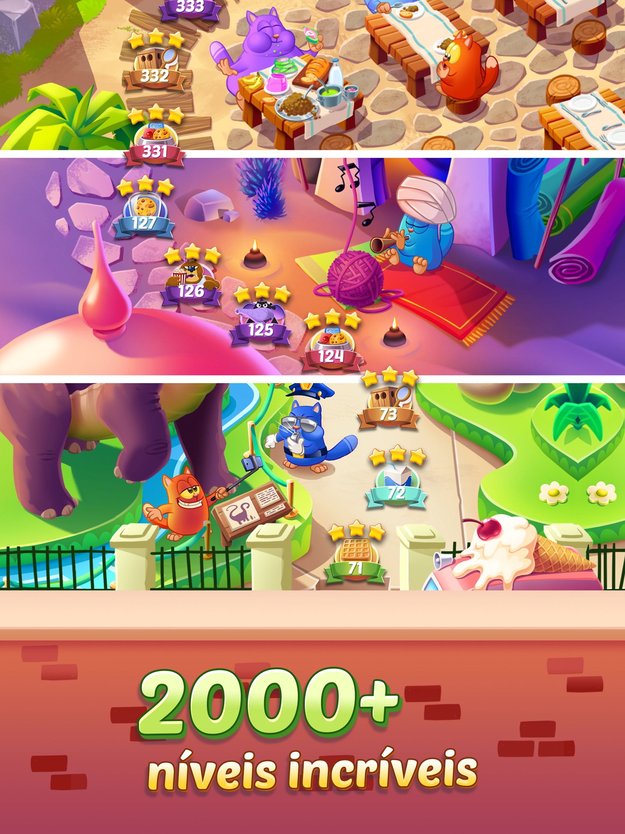 Captura de Tela do Jogo Cookie Cats