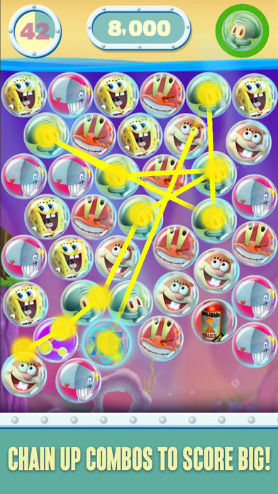 SpongeBob Bubble Party 게임 스크린 샷