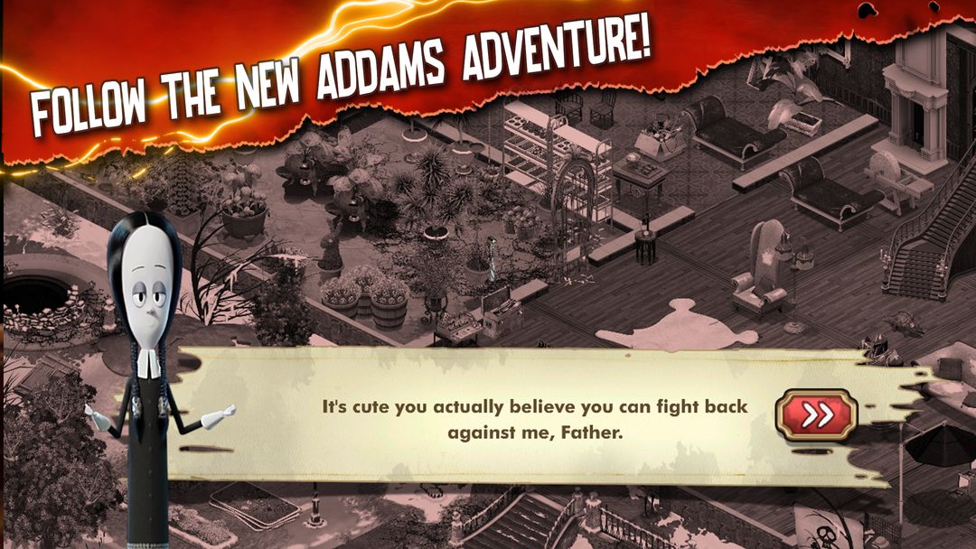 Screenshot of Addams Family: Mystery Mansion