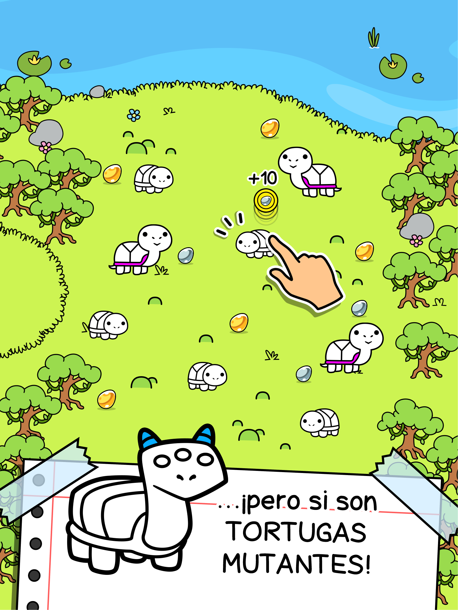 Captura de Pantalla del Juego Turtle Evolution: Juego Fusión
