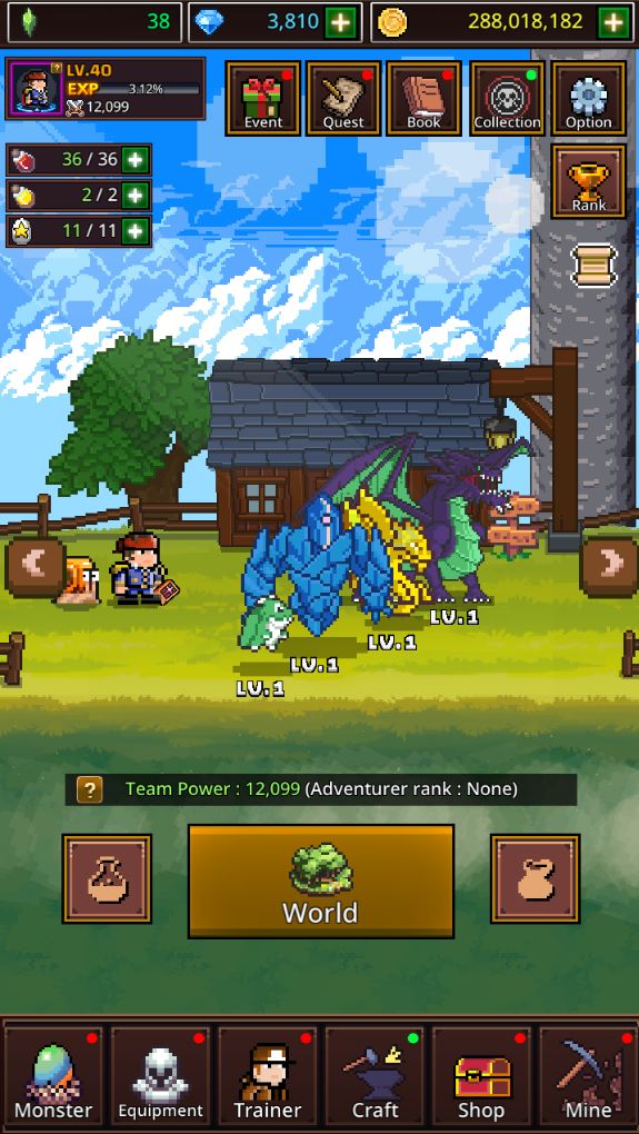 Screenshot of Grow Pixelmon Masters : World