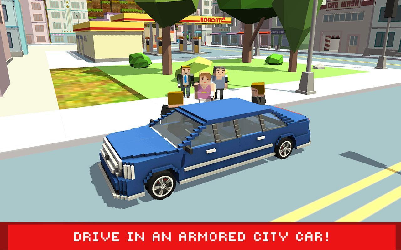 Screenshot of Blocky Limo: Hollywood Driver