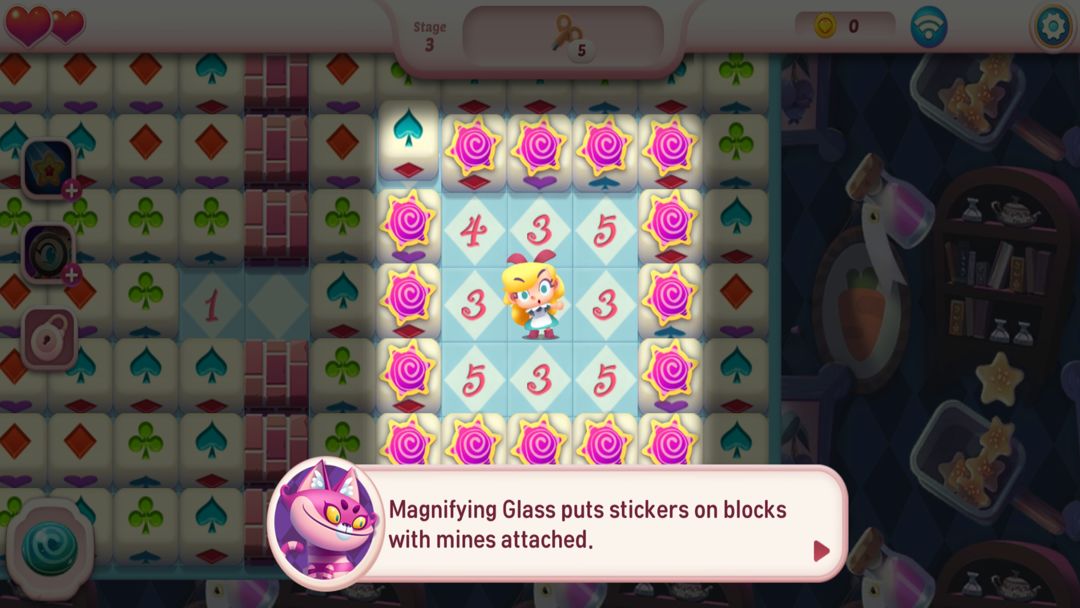 Screenshot of Alice Minesweeper Saga