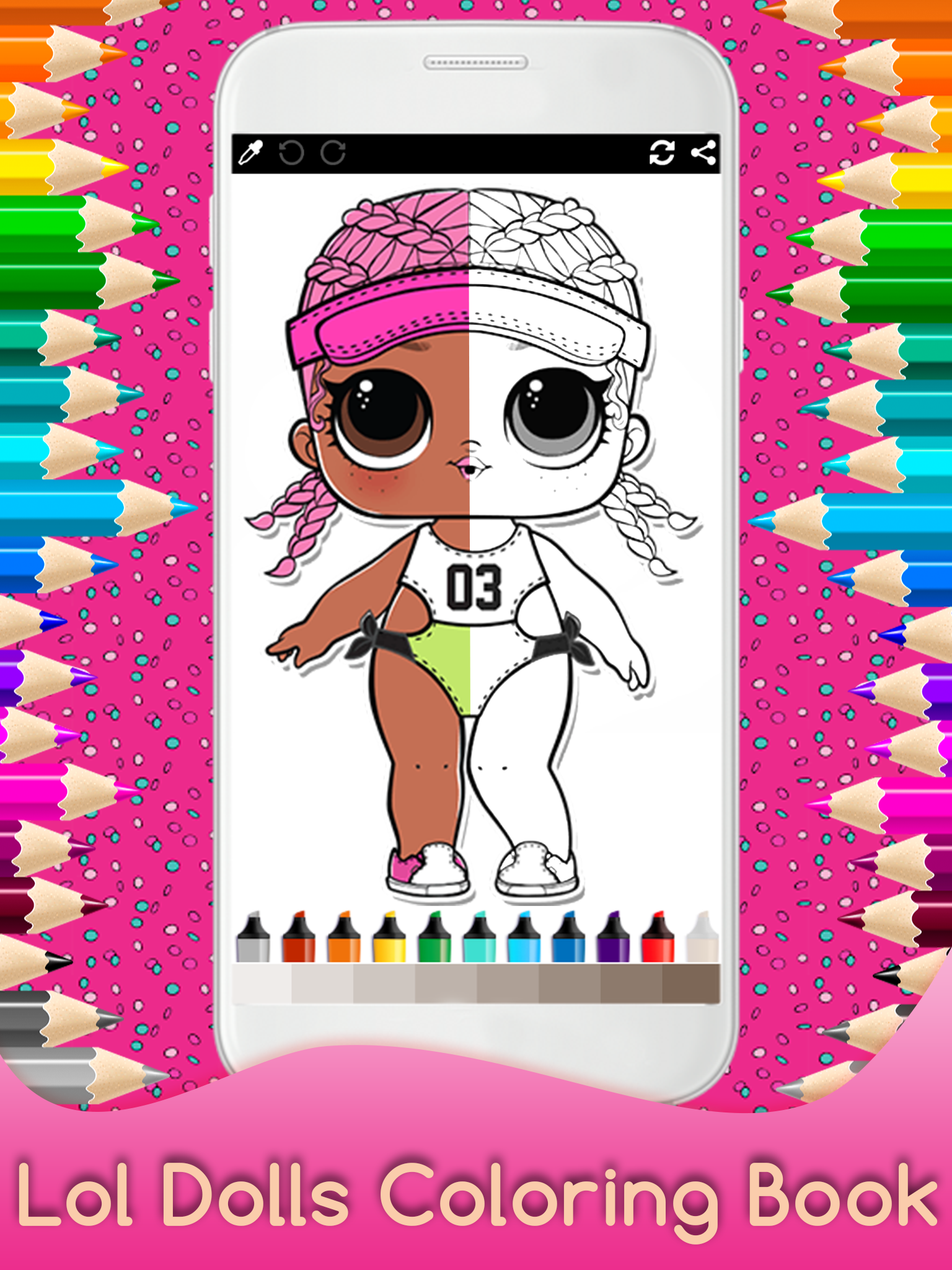 Coloring Surprise Dolls lol for Kids ภาพหน้าจอเกม
