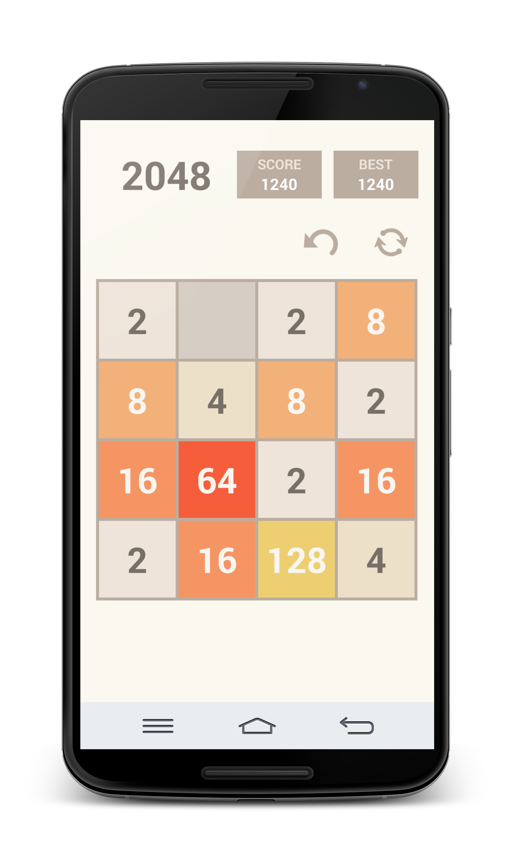 2048 Game Screenshot