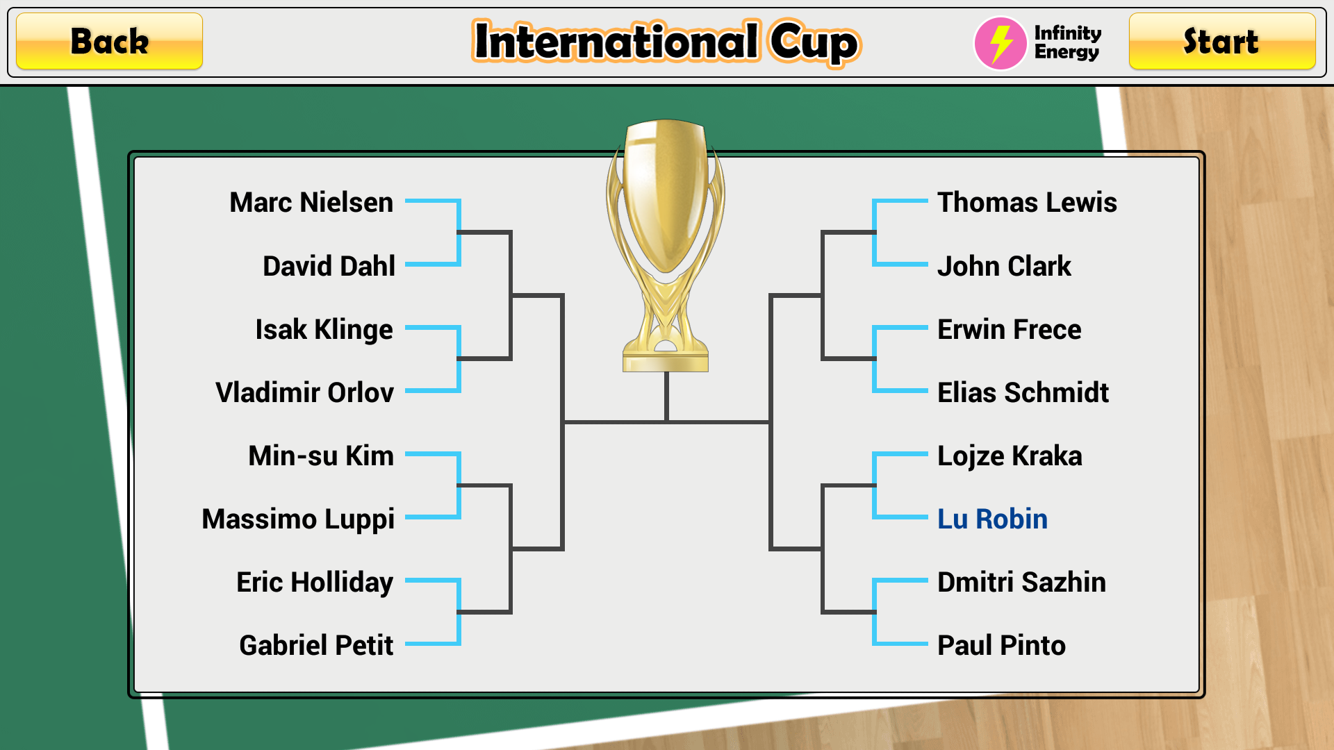 Cuplikan Layar Game Virtual Table Tennis