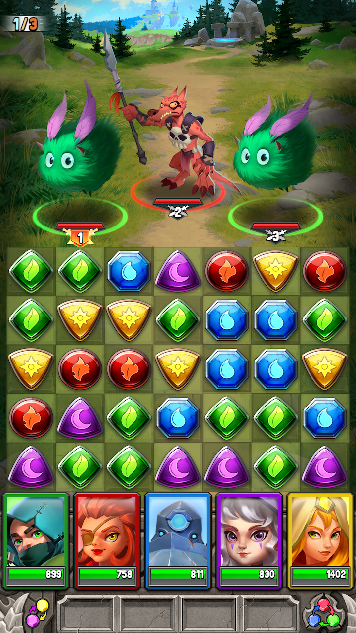 Dragon Strike: Puzzle RPG Game Screenshot