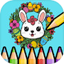 Happy Easter Coloring Book