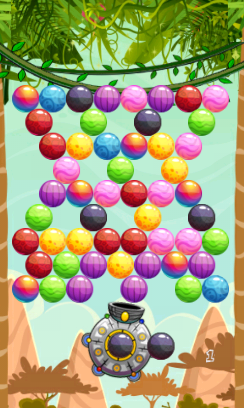 Cuplikan Layar Game Magic Forest Bubble Shooter