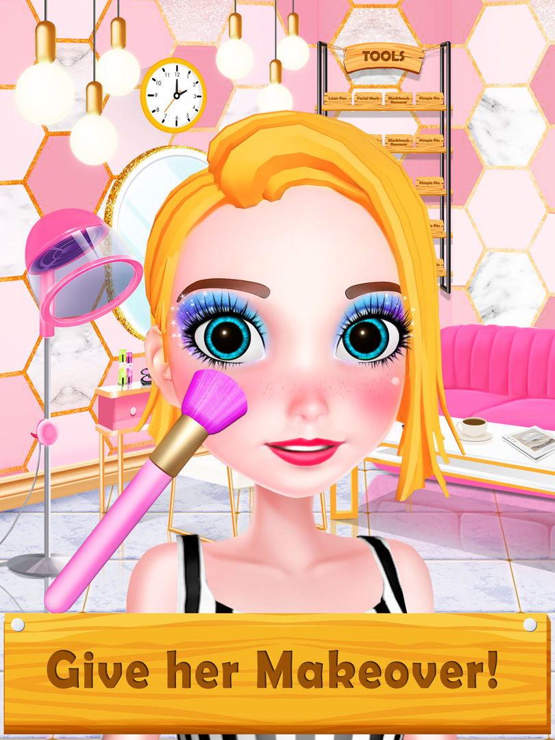 公主化妝美髮沙龍3D模擬小遊戲大全遊戲截圖