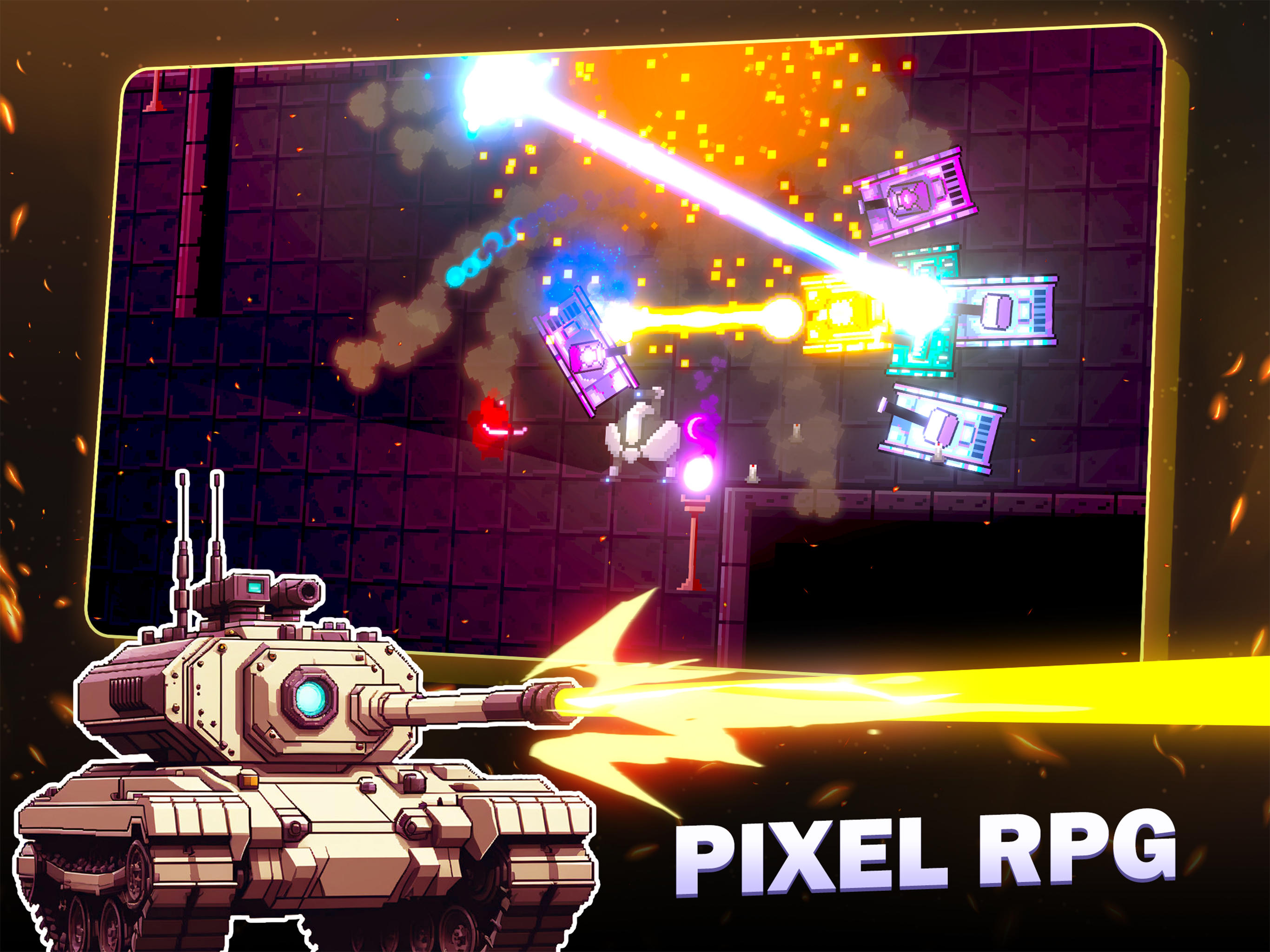 Laser Tanks: Pixel RPG Game Screenshot