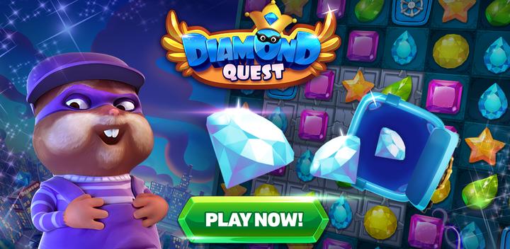 Banner of Diamond Quest - Match 3 puzzle 