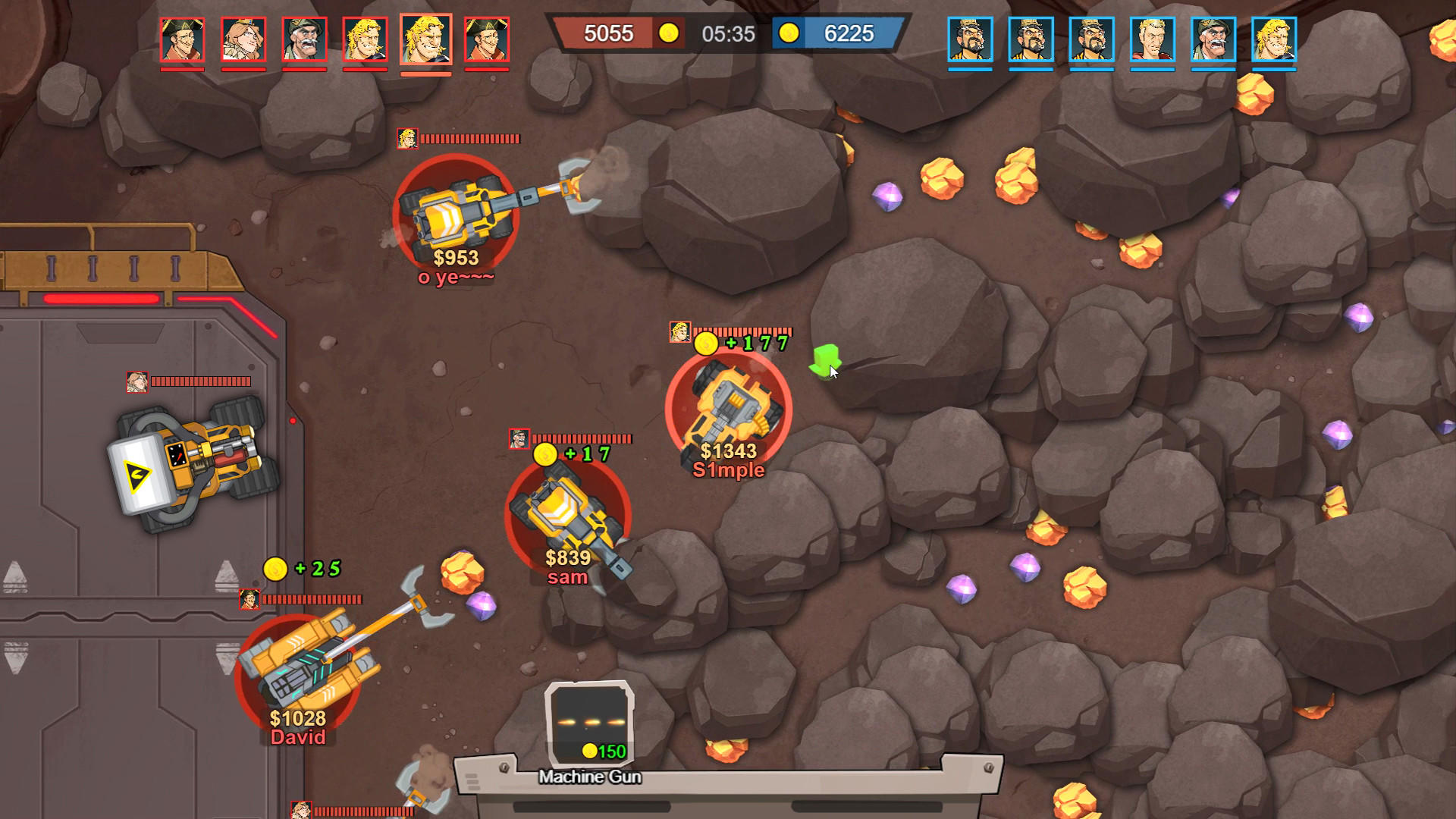 Mine Clash screenshot game