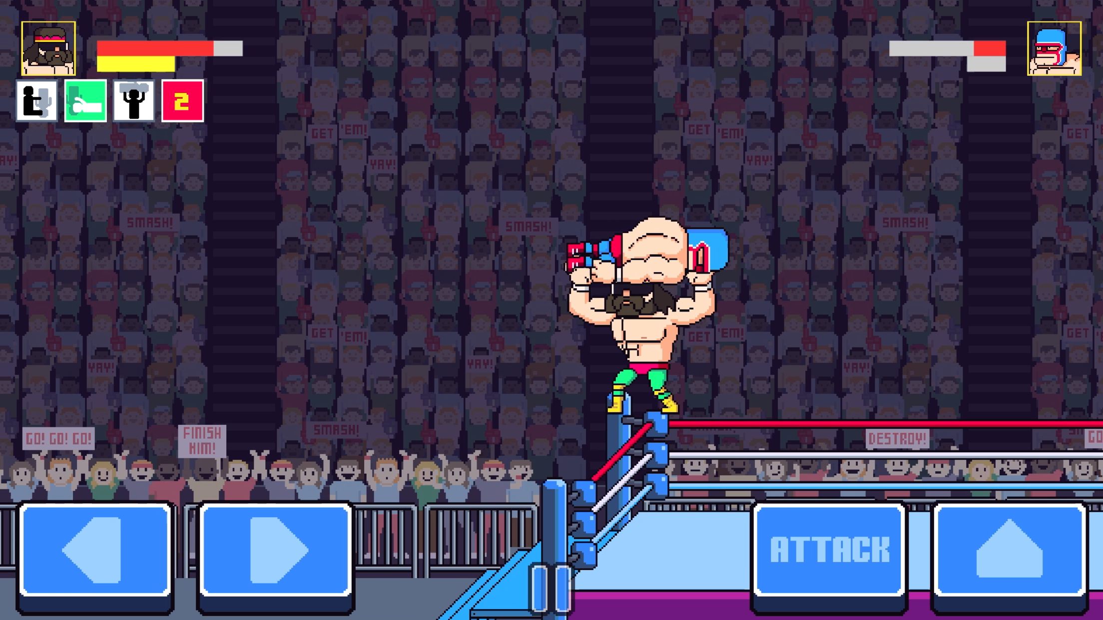 Rowdy City Wrestling Game Screenshot