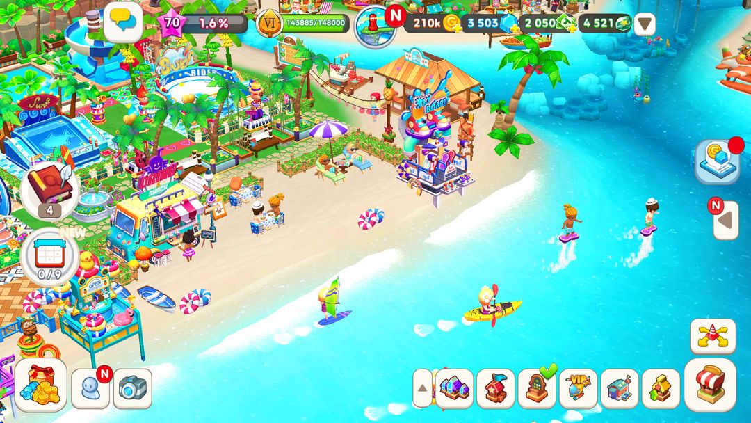 마이 리틀 파라다이스: 휴양지 꾸미기 타이쿤 게임 스크린 샷
