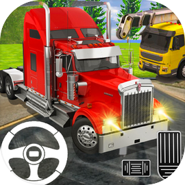Estacionamento de caminhão vermelho versão móvel andróide iOS apk