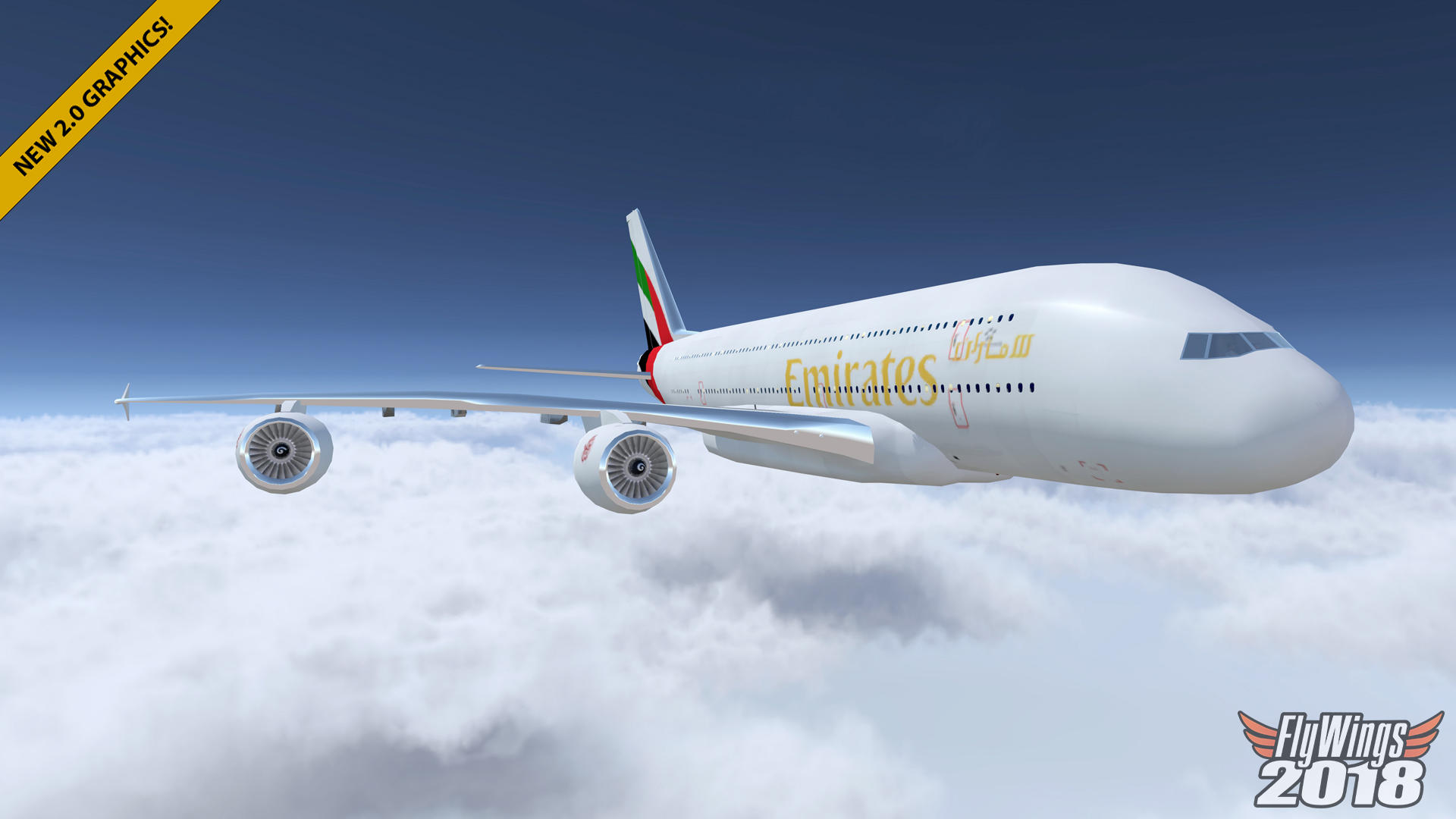 Flight Simulator 2018 FlyWings Game Screenshot