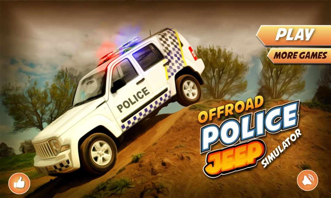 Offroad Police Jeep Simulator screenshot game