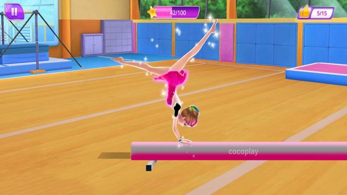Gymnastics Superstar Gold Girl Game Screenshot