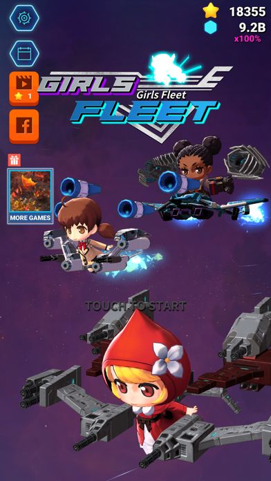 Screenshot of Girls Fleet – shooting game