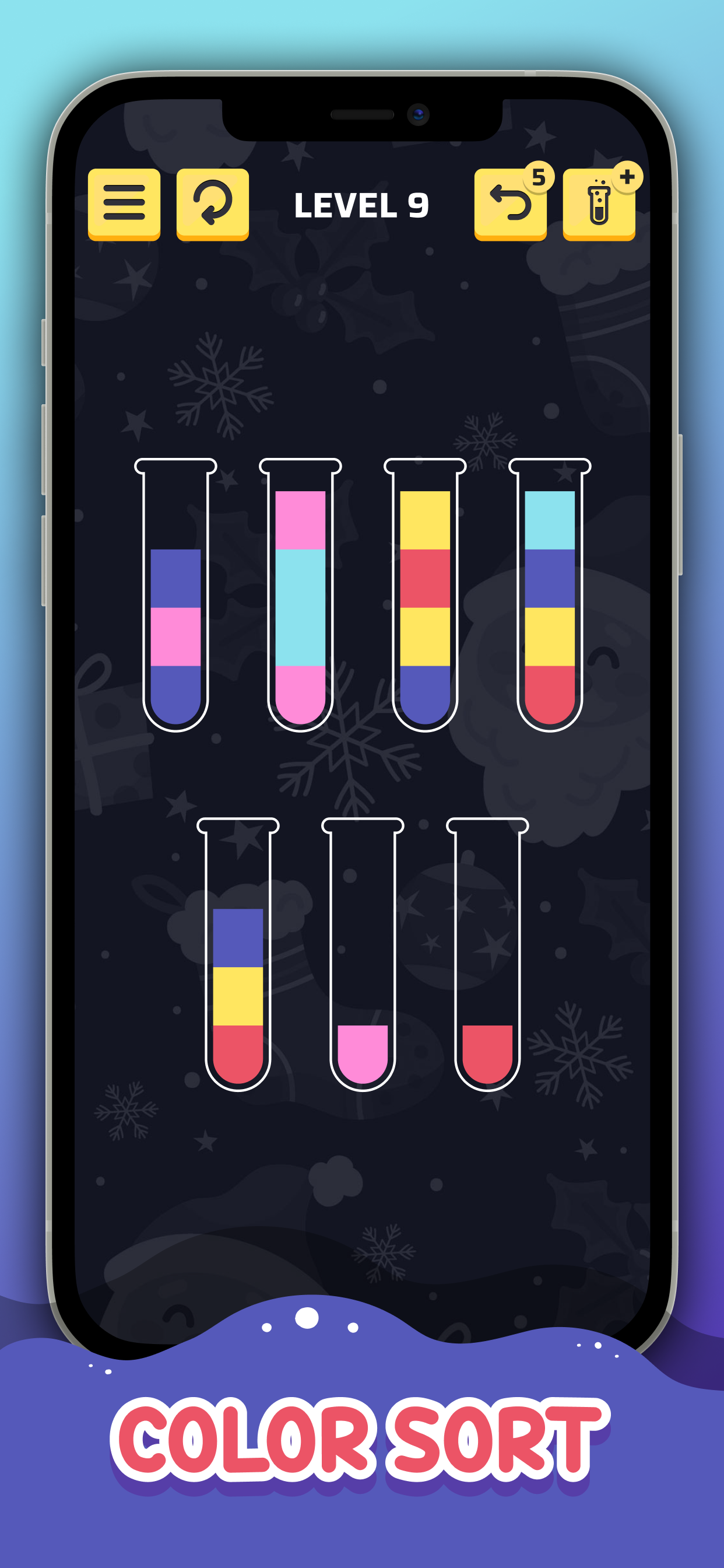 Screenshot of Water Sort Puzzle Sorting Game