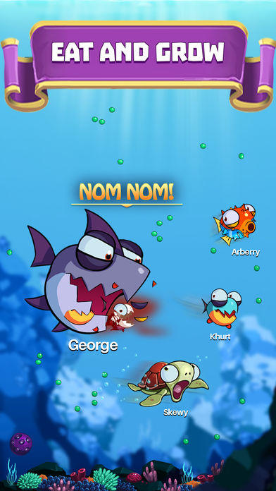 Screenshot 1 of EatMe.io: भूखी मछली का हमला! 