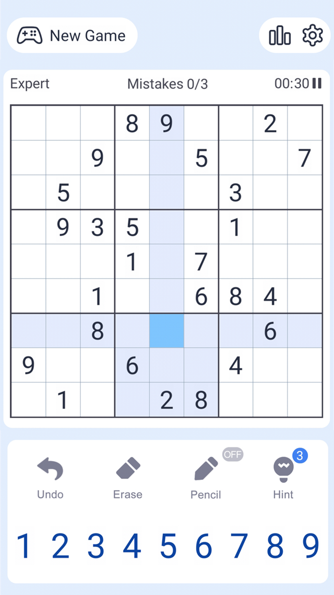 Sudoku Puzzle Game Screenshot