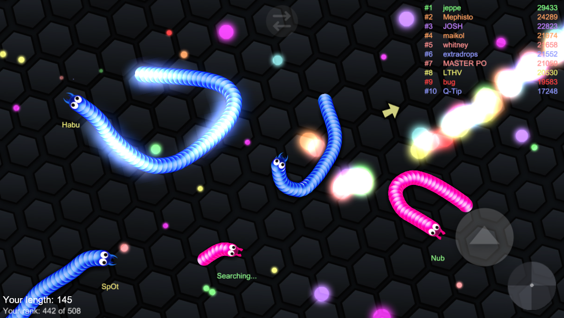 Cuộc chiến các loài rắn online Game Screenshot