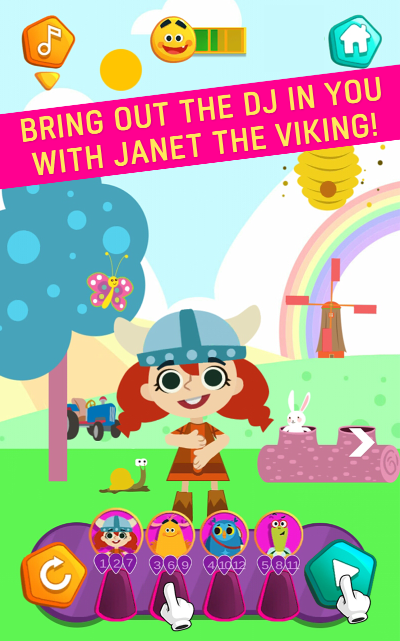 Nursery Rhymes DJ - KinToons Game Screenshot