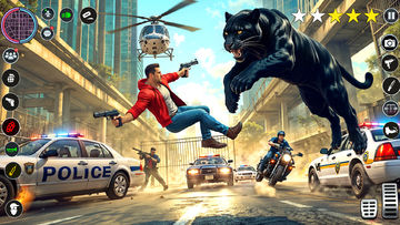 Flying Panther Hero Mafia City Game Screenshot