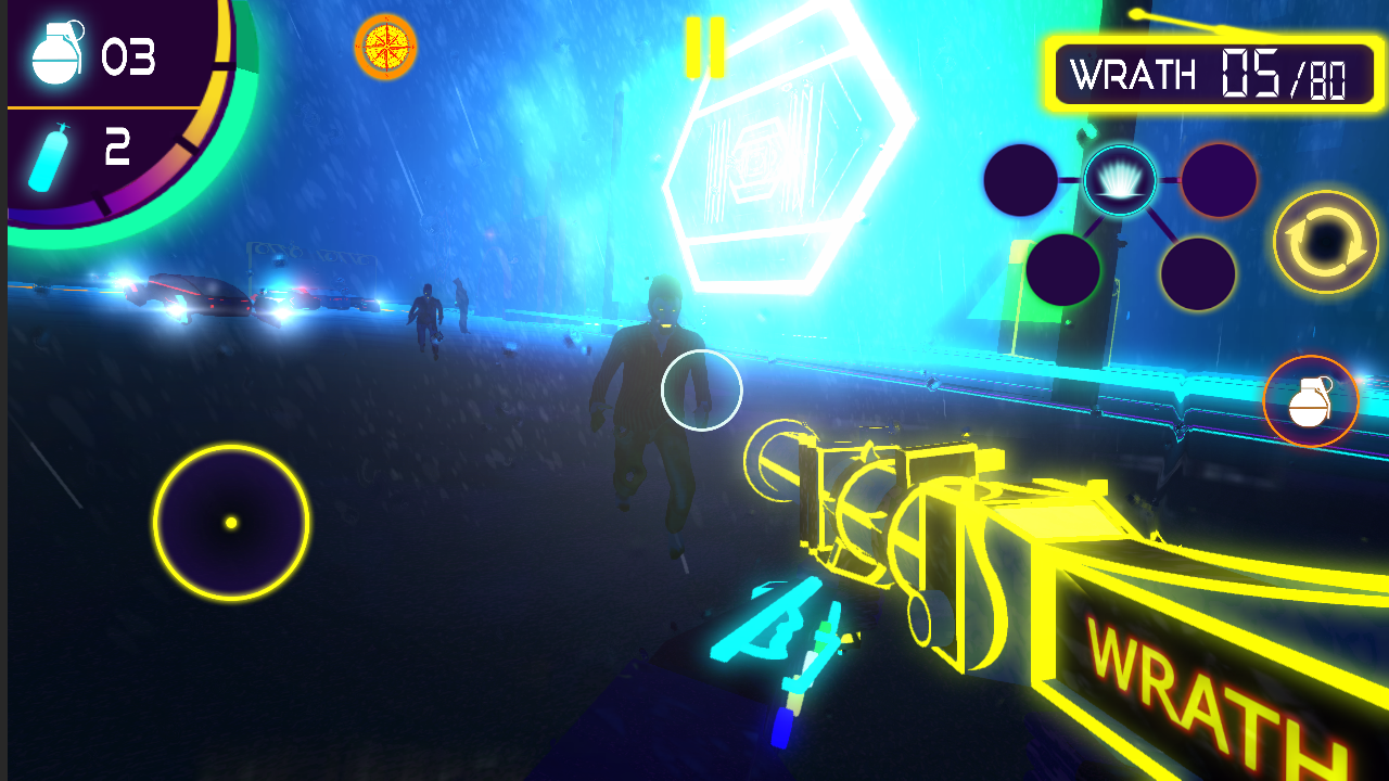 Z-Waves - Cyberpunk Shooter screenshot game