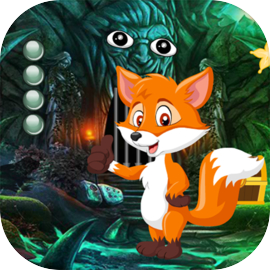 Cartoon Fox Rescue Best Escape Game-305