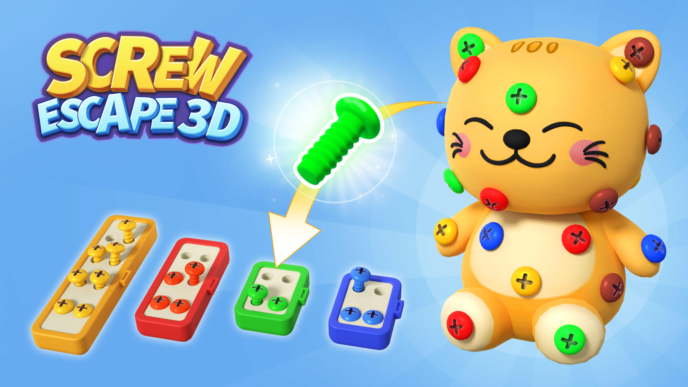 Screw Escape 3D:Screw Out Game Game Screenshot