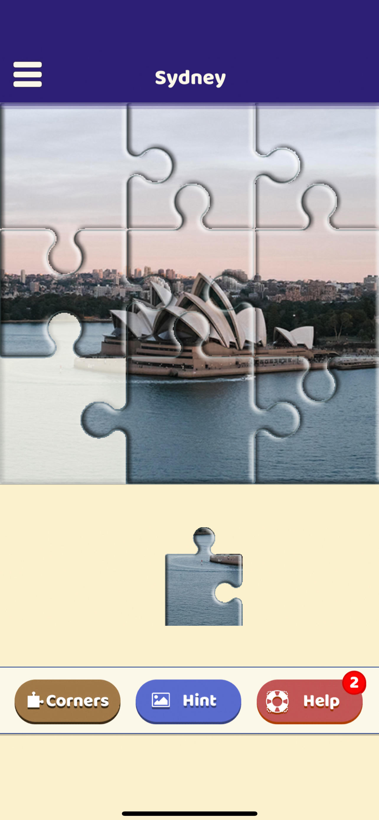 Sydney Sightseeing Puzzle Game Screenshot