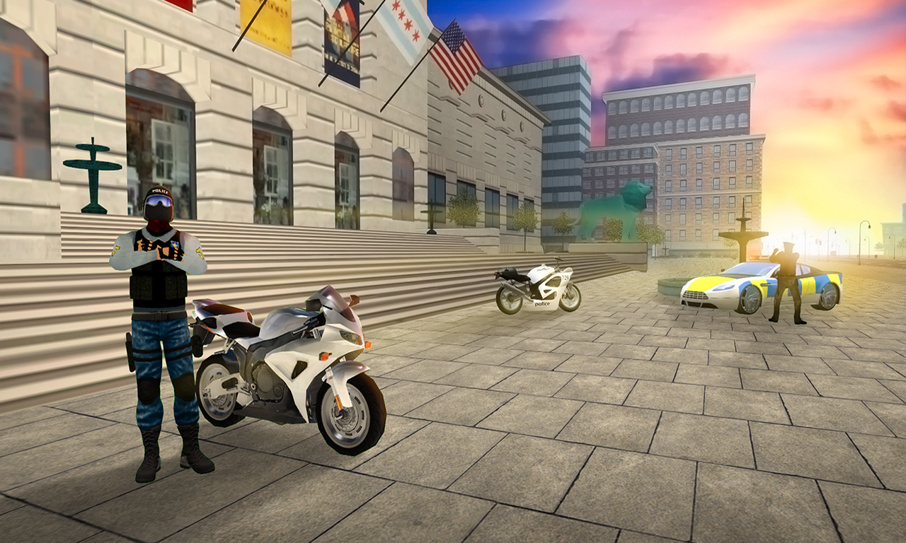 Police Motorbike Chicago Story 게임 스크린샷