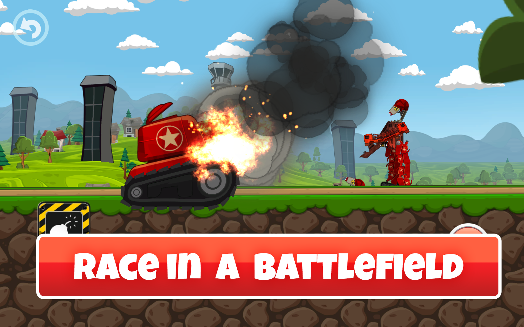 Mini Tanks World War Hero Race Game Screenshot