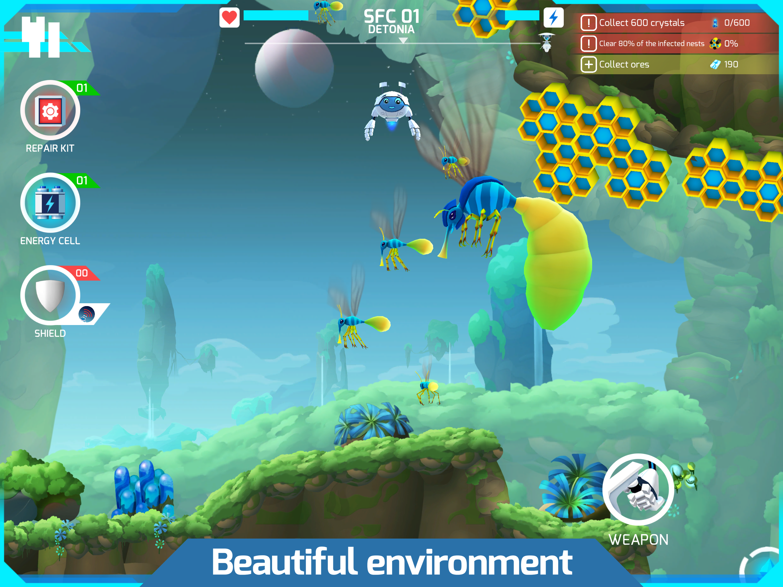 Mike the Planet Miner Game Screenshot