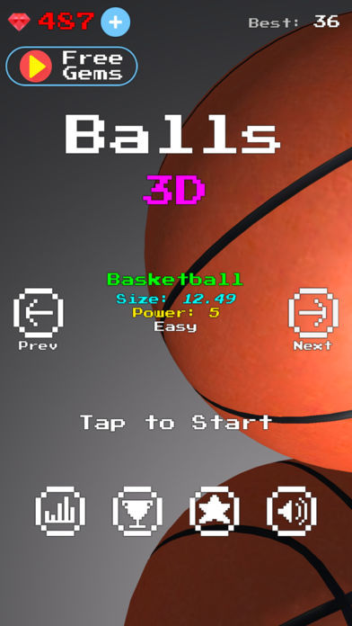 Screenshot of Balls 3D